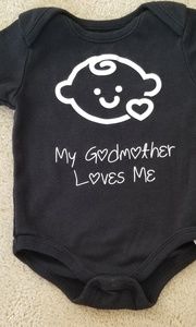 "My Godmother Loves Me" Onesie